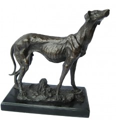 chien en bronze BRZ1272/SM390 ( H .33 x L .33 Cm ) Poids : 7 Kg 