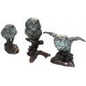 chouette en bronzeBRZ0468V ( H .12 x L .17 Cm ) Poids : 3 Kg 