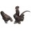 Bronze animalier : coq en bronze BRZ0626 ( H .25 x L . Cm ) Poids : 5 Kg 