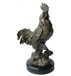 coq en bronze BRZ1264/SM232 ( H .33 x L . Cm ) Poids : 4 Kg 