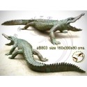 crocodile en bronze ab803-100 ( H .80 x L .390 Cm )