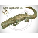 crocodile en bronze ab810-100 ( H .22 x L .90 Cm )