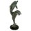 Bronze animalier : dauphin en bronze BRZ0627-SM ( H .66 x L . Cm ) Poids : 7 Kg 