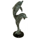 dauphin en bronze BRZ0627 ( H .22 x L . Cm )  Poids : 2 Kg 