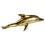 Bronze animalier : dauphin en bronze BRZ535O ( H . x L . Cm )