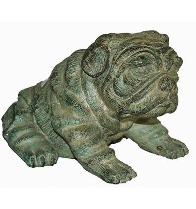 Bronze animalier : chien en bronze BRZ0164V ( H .15 x L .20 Cm ) Poids : 4 Kg 