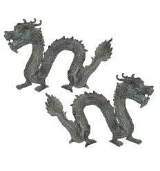 dragon en bronze BRZ0642V-7 ( H .18 x L .25 Cm )