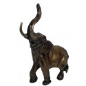 ( H .25 x L .20 Cm ) éléphant en bronze BRZ0582