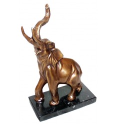 ( H .28 x L .17 Cm ) éléphant en bronze BRZ0582-SM