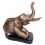 Bronze animalier : éléphant en bronze BRZ0585-SM ( H .20 x L .17 Cm ) Poids : 2 Kg 