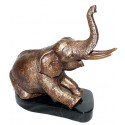 Éléphant en bronze BRZ0585-SM(H.20 x L.17 cm)