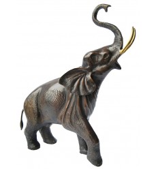 Bronze animalier : éléphant en bronze BRZ0625 ( H .43 x L .36 Cm ) Poids : 7 Kg 