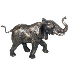 Eléphant en bronze BRZ0905 ( H .23 x L .33 Cm ) POIDS 2.5 kg 