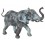 Bronze animalier : éléphant en bronze BRZ0905V ( H .23 x L .33 Cm ) Poids : 4 Kg 