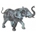 Eléphant en bronze BRZ0905V ( H .23 x L .33 Cm ) poids 2.5 kgs