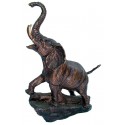 Éléphant en bronze BRZ1242 (H.23 x L.18 cm)