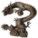 dragon en bronze BRZ0510-24 ( H .61 x L .53 Cm )