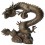Bronze animalier : dragon en bronze BRZ0510-35 ( H .89 x L .89 Cm ) Poids : 32 Kg 