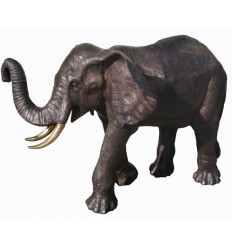 Eléphant en bronze BRZ1087 ( H .114 x L .178 Cm ) Poids : 136 Kg 