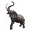 Bronze animalier :Eléphant en bronze BRZ1133 ( H .142 x L .117 Cm ) Poids : 70 Kg 