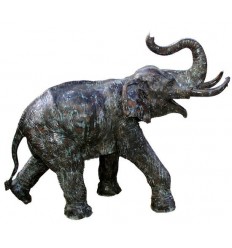 Bronze animalier :Eléphant en bronze BRZ902v ( H .129 x L .165 Cm ) Poids : 90 Kg 