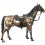 Bronze animalier :Cheval en bronze BRZ0268 ( H .162 x L .193 Cm ) Poids : 110 Kg 