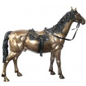 Cheval en bronze BRZ0268 ( H .162 x L .193 Cm ) Poids : 110 Kg 