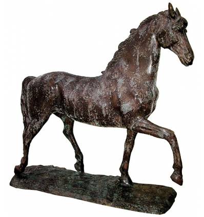 Bronze animalier :Cheval en bronze BRZ1316V ( H .115 x L .115 Cm ) Poids : 59 Kg 