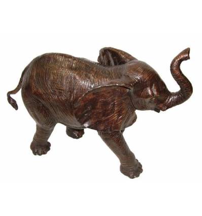 Bronze animalier :Eléphant en bronze BRZ1134 ( H .66 x L .94 Cm ) Poids : 27 Kg 