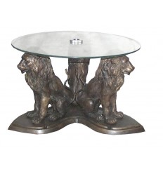 Table basse de salon en bronze BRZ0419 ( H .43 x L .68 Cm ) Poids : 28 Kg 