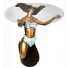 Table basse de salon en bronze BRZ0735v ( H .75 x L .70 Cm ) Poids : 36 Kg 