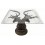 Table basse de salon en bronze BRZ0968 ( H .76 x L .79 Cm ) Poids : 36 Kg 