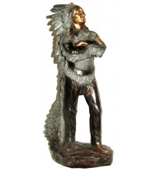 Sculpture Indien en bronze BRZ0023-30 ( H .76 x L . Cm ) Poids : 14 Kg 