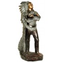 Sculpture Indien en bronze BRZ0023-30 ( H .76 x L . Cm ) Poids : 14 Kg 