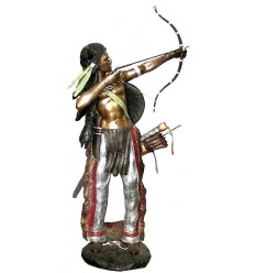 Sculpture Indien en bronze BRZ0397 ( H .210 x L .96 Cm )