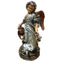 Sculpture d'ange en bronze BRZ0746 ( H .111 x L .61 Cm ) Poids : 70 Kg 