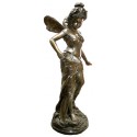 Sculpture d'ange en bronze BRZ0758 ( H .129 x L .63 Cm ) POids : 30 kg