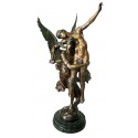 Sculpture d'ange en bronze BRZ0773 ( H .167 x L .112 Cm )