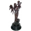 Sculpture d'ange en bronze BRZ1055/SM058 ( H .66 x L .30 Cm )