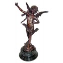 Sculpture d'ange en bronze BRZ1056/SM053 ( H .71 x L .38 Cm )