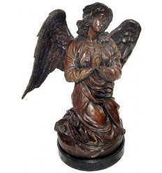 Sculpture d'ange en bronze BRZ1057/SM283 ( H .46 x L .33 Cm )