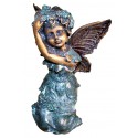 Sculpture d'ange en bronze BRZ1114 ( H .13 x L .10 Cm ) Poids : 0.6 Kg 