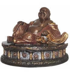 statuette de bouddhas en bronze BRZ0364-10 ( H .25 x L .30 Cm ) Poids : 4 Kg 