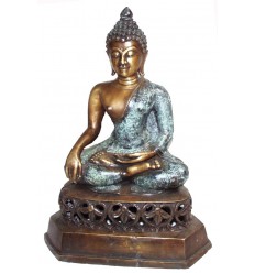 statuette de bouddhas en bronze BRZ0844 ( H .46 x L .30 Cm ) Poids : 6 Kg 