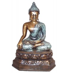 statuette de bouddhas en bronze BRZ0845 ( H .46 x L .30 Cm ) Poids : 6 Kg 