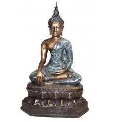 statuette de bouddhas en bronze BRZ0846 ( H .46 x L .30 Cm ) Poids : 6 Kg 