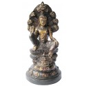 statuette de bouddhas en bronze BRZ1288 ( H .33 x L .15 Cm ) Poids : 3 Kg 