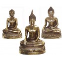 statuette de bouddhas en bronze BRZ1343-7 ( H .18 x L . Cm )