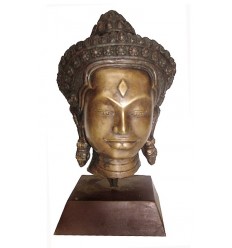 Tête de bouddha BRZ1252 ( H .25 x L . Cm ) Poids : 3 Kg 