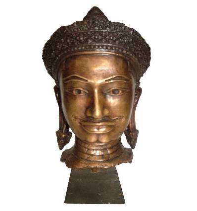 Tête de bouddha BRZ1253 ( H .25 x L . Cm ) Poids : 3 Kg 